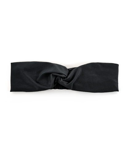 BANDEAU TURBAN TWISTÉ NOIR
