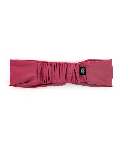 BANDEAU TURBAN TWISTÉ FRAMBOISE
