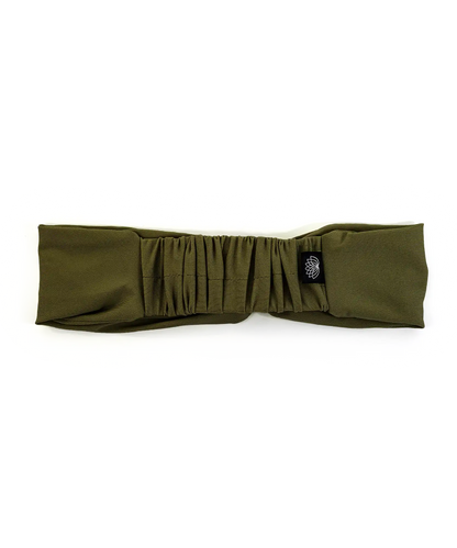 BANDEAU TURBAN TWISTÉ VERT KAKI