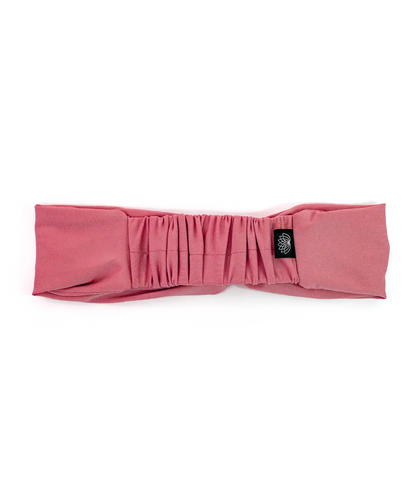 BANDEAU TURBAN TWISTÉ ROSE