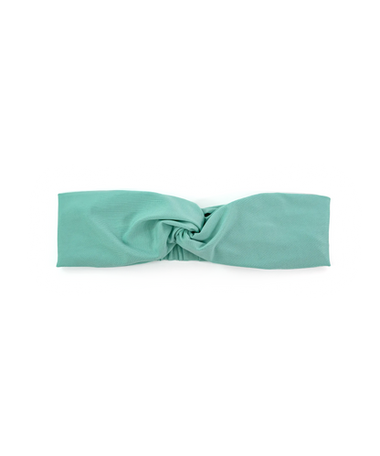 BANDEAU TURBAN TWISTÉ VERT MENTHE