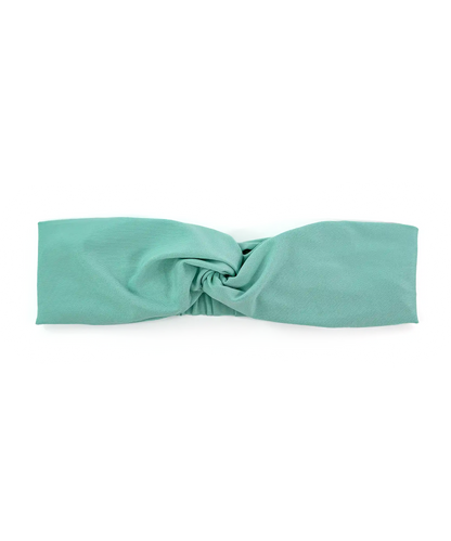 BANDEAU TURBAN TWISTÉ VERT MENTHE