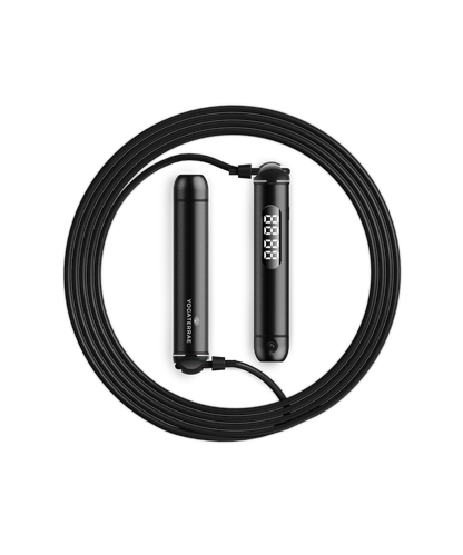 CORDE À SAUTER CONNECTÉE BLUETOOTH – NOIR