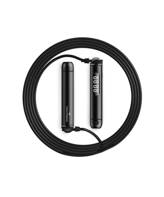 CORDE À SAUTER CONNECTÉE BLUETOOTH – NOIR