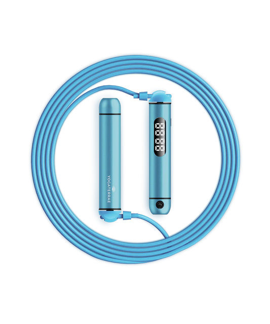 CORDE À SAUTER CONNECTÉE BLUETOOTH – BLEU