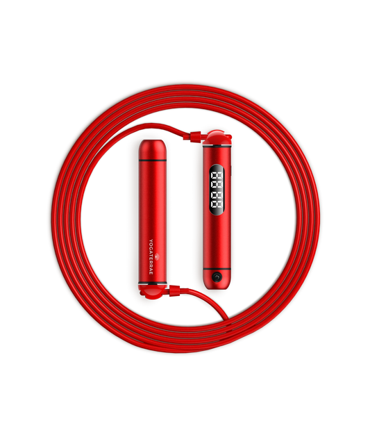 CORDE À SAUTER CONNECTÉE BLUETOOTH – ROUGE