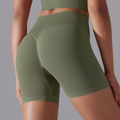 SHORT FEMME YOGA-FITNESS-PILATES KAKI OLIVE NATUREL