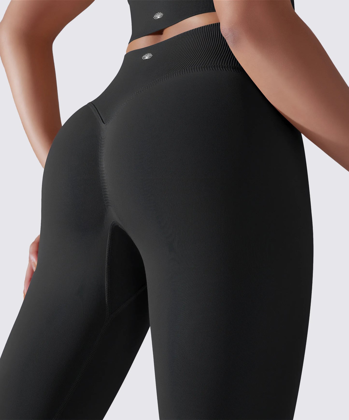 LEGGING FEMME NOIR MAINTIEN ET CONFORT POUR YOGA-FITNESS-PILATES