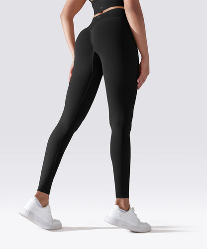 LEGGING FEMME NOIR MAINTIEN ET CONFORT POUR YOGA-FITNESS-PILATES