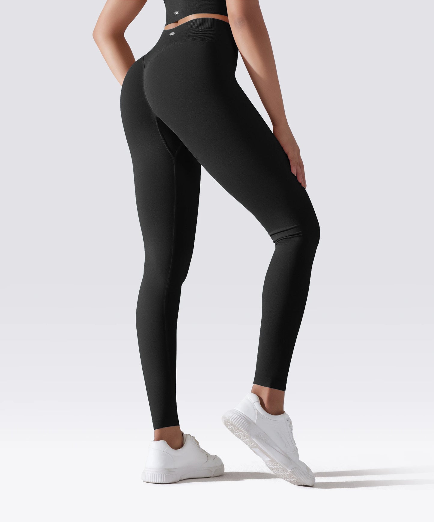 LEGGING FEMME NOIR MAINTIEN ET CONFORT POUR YOGA-FITNESS-PILATES