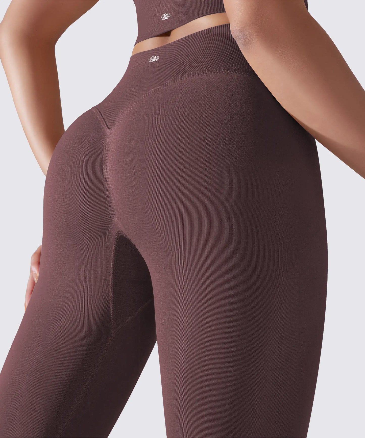 LEGGING FEMME PRUNE MAINTIEN ET CONFORT POUR YOGA-FITNESS-PILATES