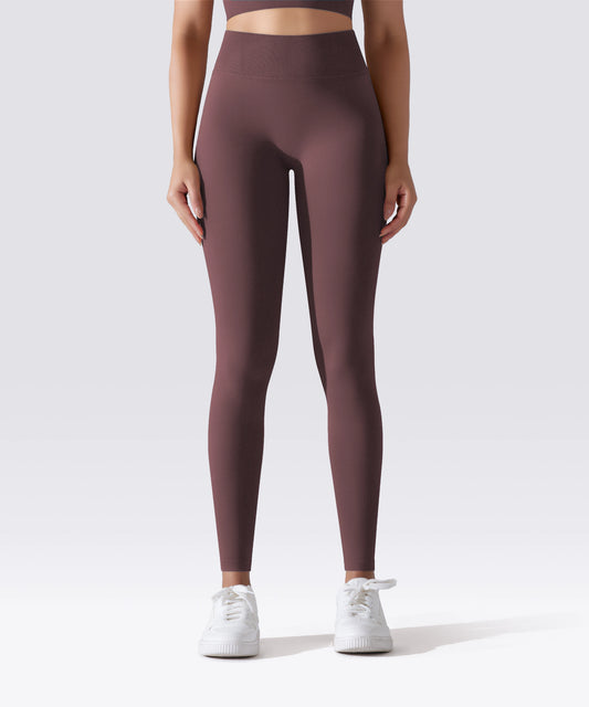 LEGGING FEMME PRUNE MAINTIEN ET CONFORT POUR YOGA-FITNESS-PILATES