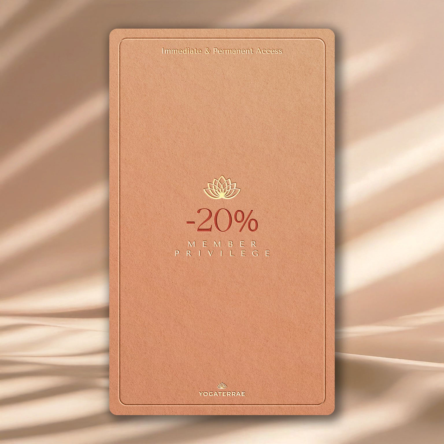 Carte Membre YOGATERRAE VERSO