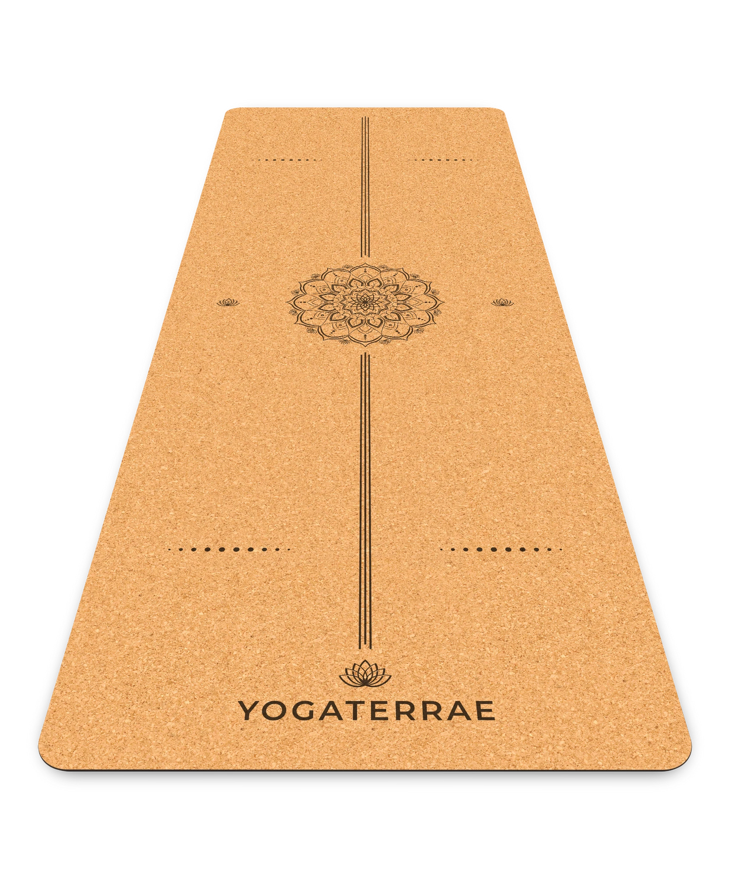 TAPIS DE YOGA LIÈGE & CAOUTCHOUC ANTIDÉRAPANT MANDALA AVEC SAC