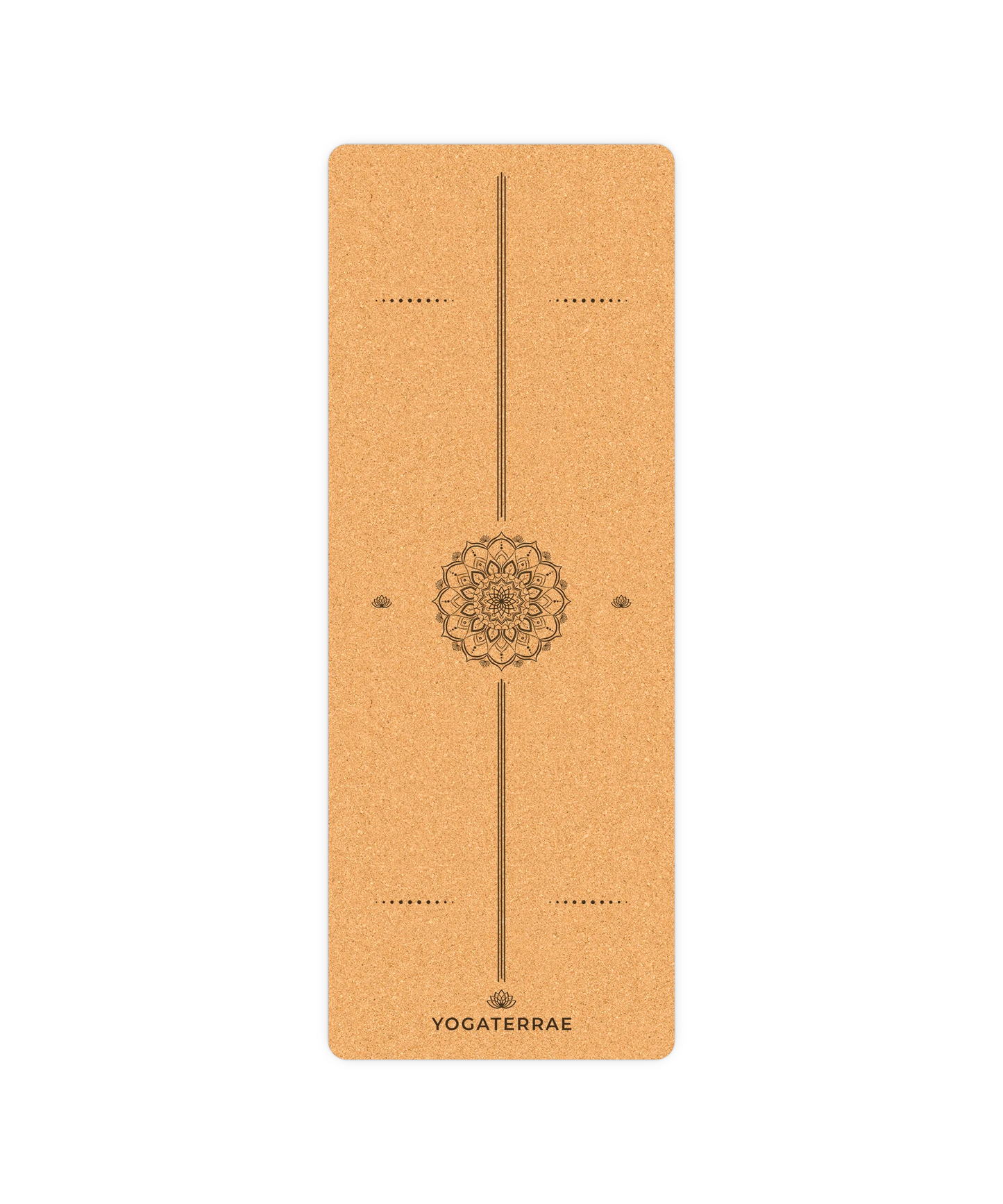TAPIS DE YOGA LIÈGE & CAOUTCHOUC ANTIDÉRAPANT MANDALA AVEC SAC