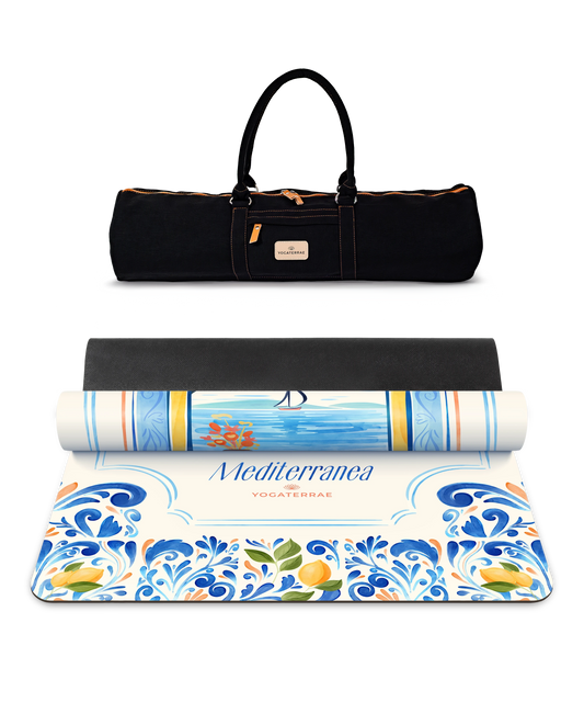 TAPIS DE YOGA DOLCE VITA EN PU-CAOUTCHOUC NATUREL AVEC SAC