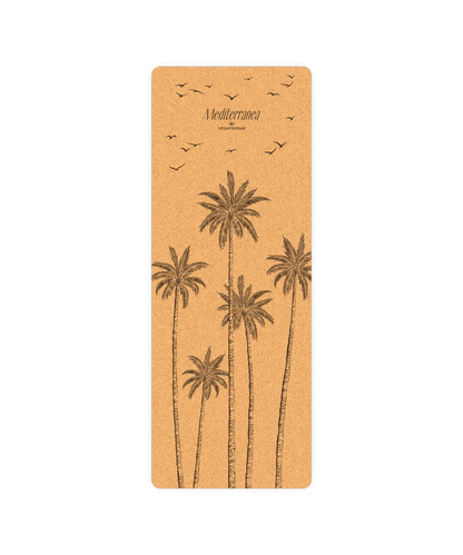 TAPIS DE YOGA ROYAL PALM LIÈGE & CAOUTCHOUC NATUREL ANTIDÉRAPANT