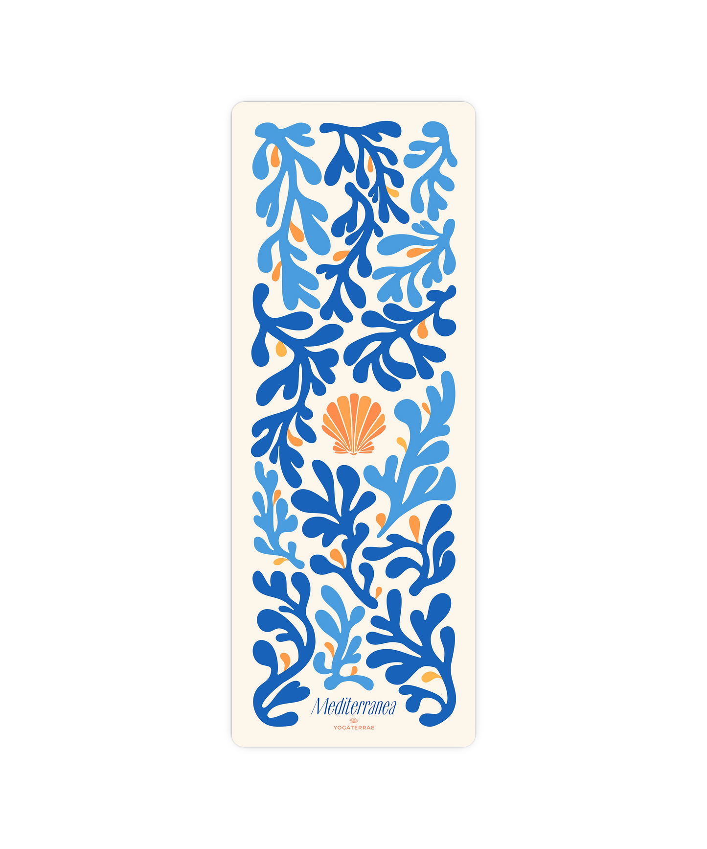 TAPIS DE YOGA ANTIDÉRAPANT SEASHELL EN PU-CAOUTCHOUC NATUREL
