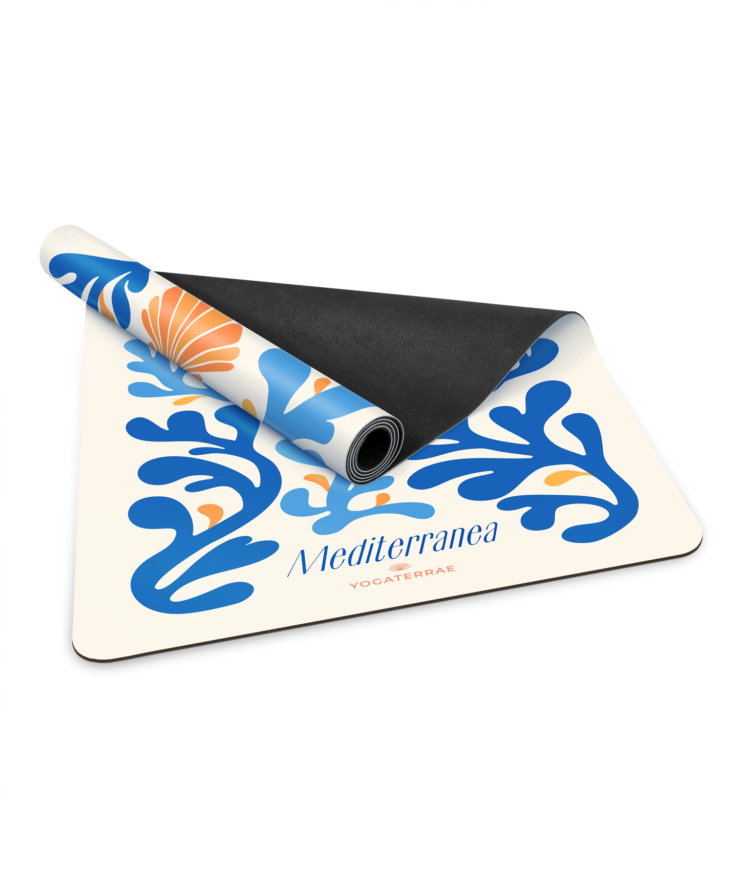TAPIS DE YOGA SEASHELL EN PU-CAOUTCHOUC NATUREL AVEC SAC