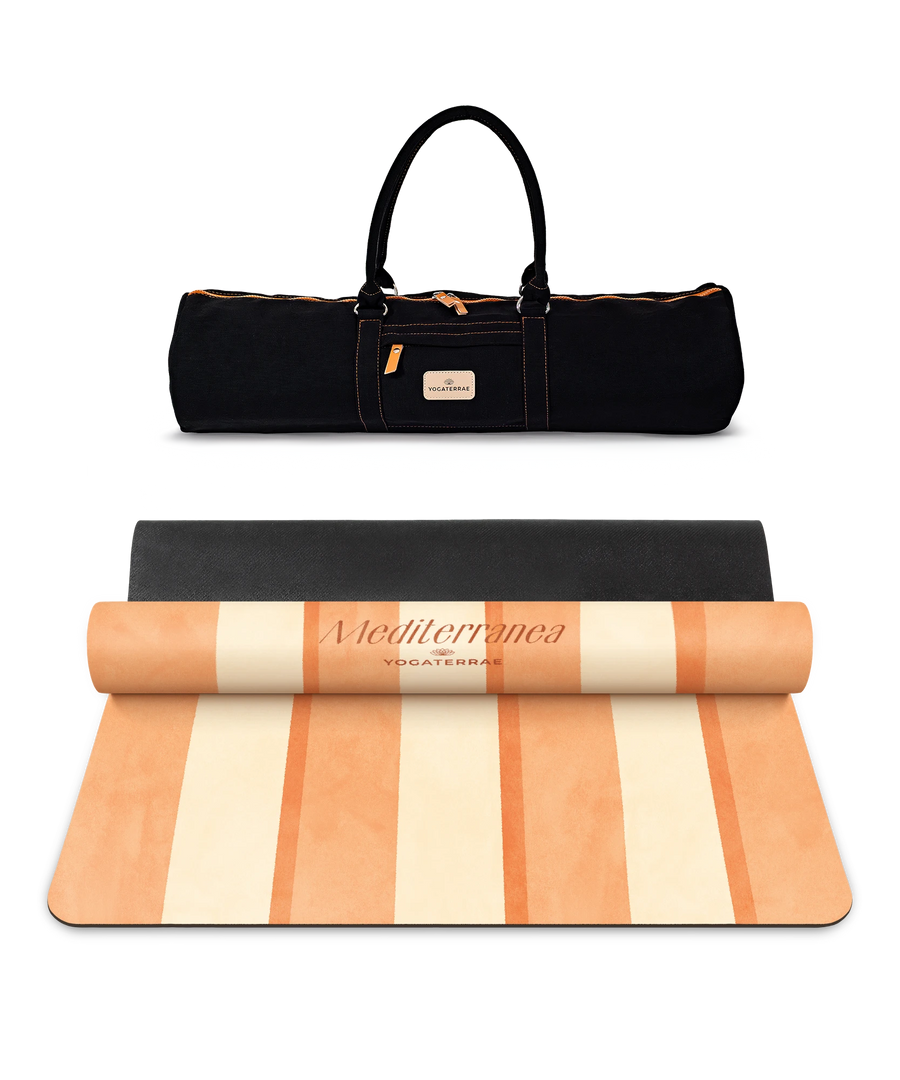 TAPIS DE YOGA SORRENTO CONFORT MICROFIBRE & CAOUTCHOUC NATUREL AVEC SAC
