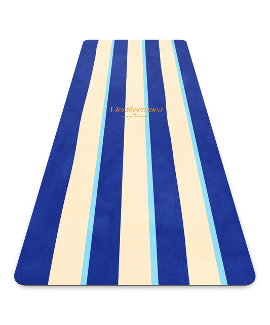 TAPIS DE YOGA VOYAGE ANTIDÉRAPANT MICROFIBRE SANTORIN – MEDITERRANEA