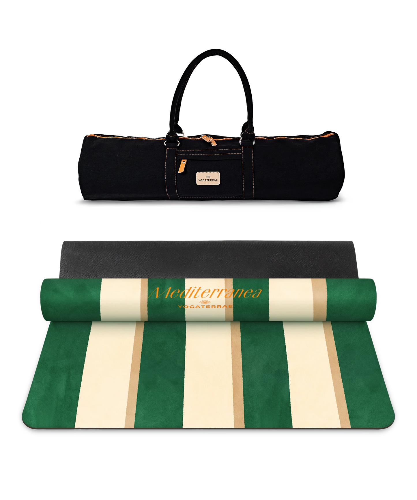 TAPIS DE YOGA CONFORT 3.5 MM ANTIDÉRAPANT MICROFIBRE PORTOFINO – MEDITERRANEA AVEC SAC