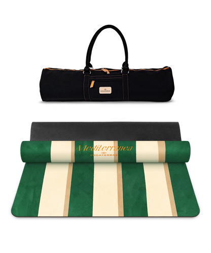 TAPIS DE YOGA CONFORT 3.5 MM ANTIDÉRAPANT MICROFIBRE PORTOFINO – MEDITERRANEA AVEC SAC