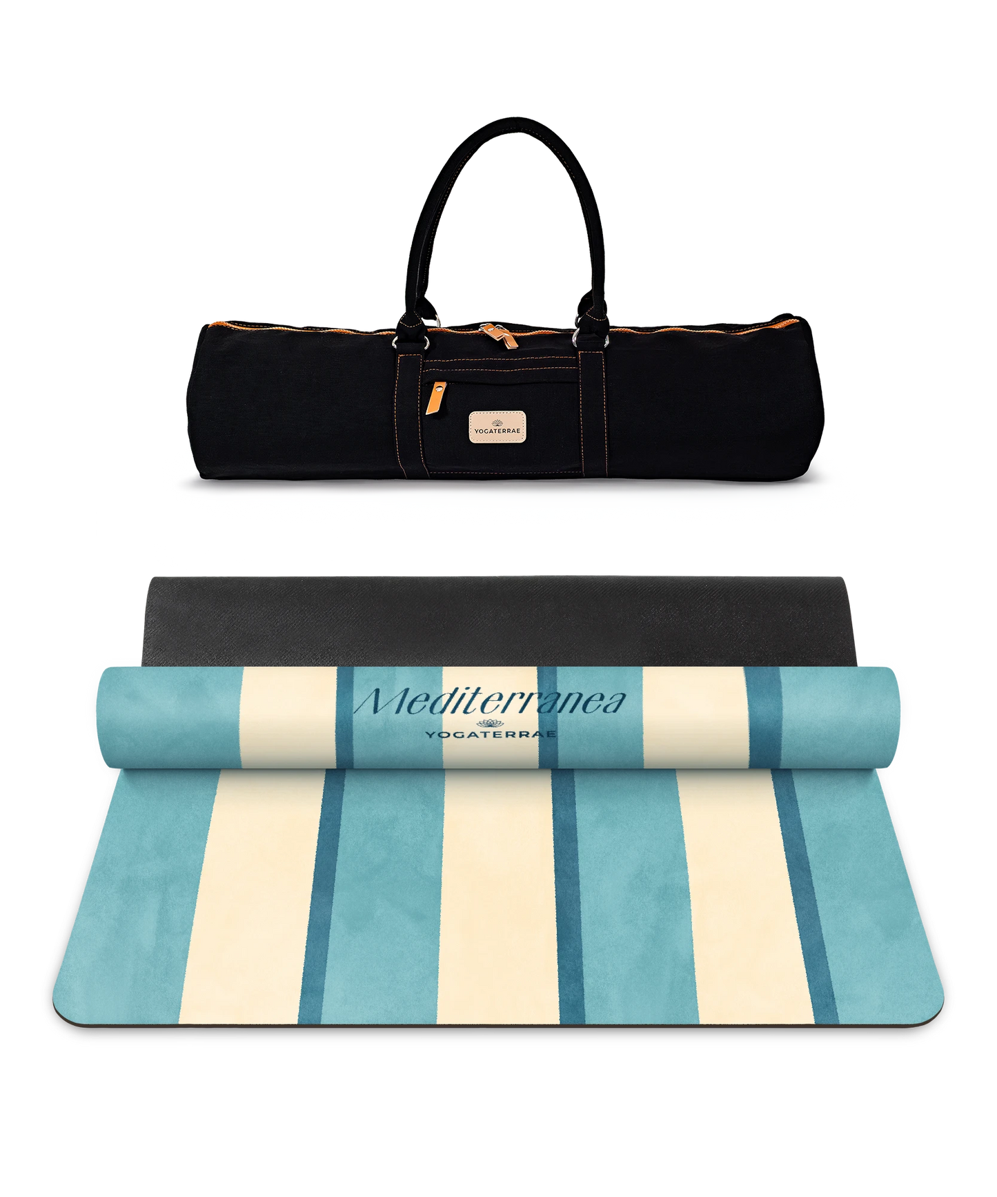 TAPIS DE YOGA CONFORT 3.5 MM ANTIDÉRAPANT MICROFIBRE CAPRI – MEDITERRANEA AVEC SAC