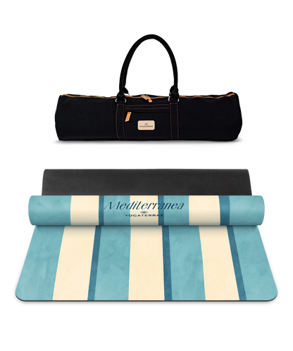 TAPIS DE YOGA CONFORT 3.5 MM ANTIDÉRAPANT MICROFIBRE CAPRI – MEDITERRANEA AVEC SAC