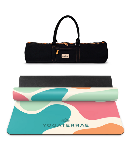 TAPIS DE YOGA ANTIDÉRAPANT PU-CAOUTCHOUC NATUREL BORA-BORA AVEC SAC