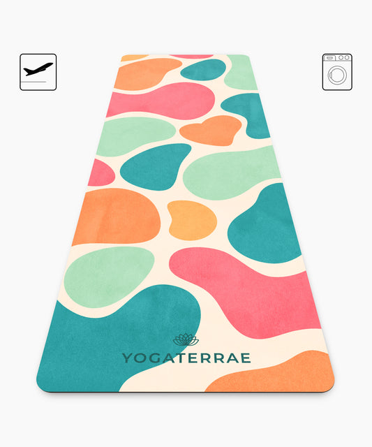 TAPIS DE YOGA VOYAGE 1 MM ANTIDÉRAPANT MICROFIBRE BORA-BORA – NOMADE