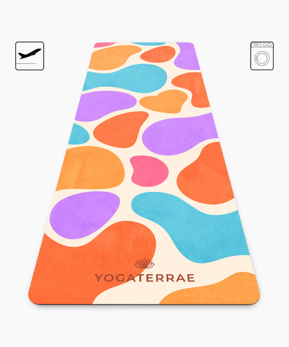 TAPIS DE YOGA VOYAGE 1 MM ANTIDÉRAPANT MICROFIBRE MEXICO – NOMADE