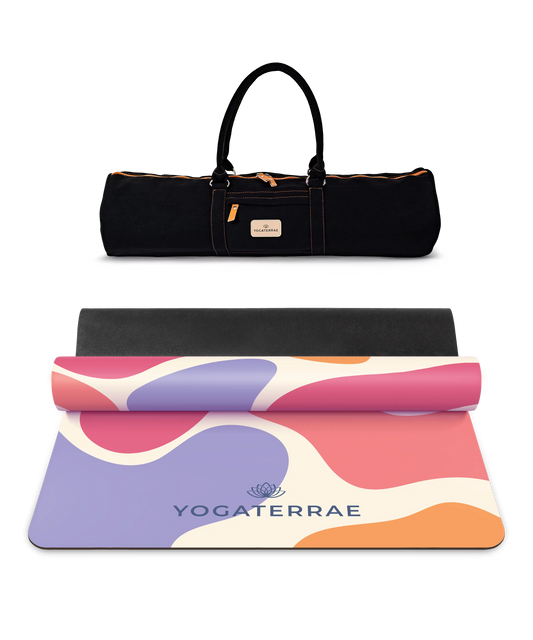 TAPIS DE YOGA ANTIDÉRAPANT PU-CAOUTCHOUC NATUREL MIAMI AVEC SAC
