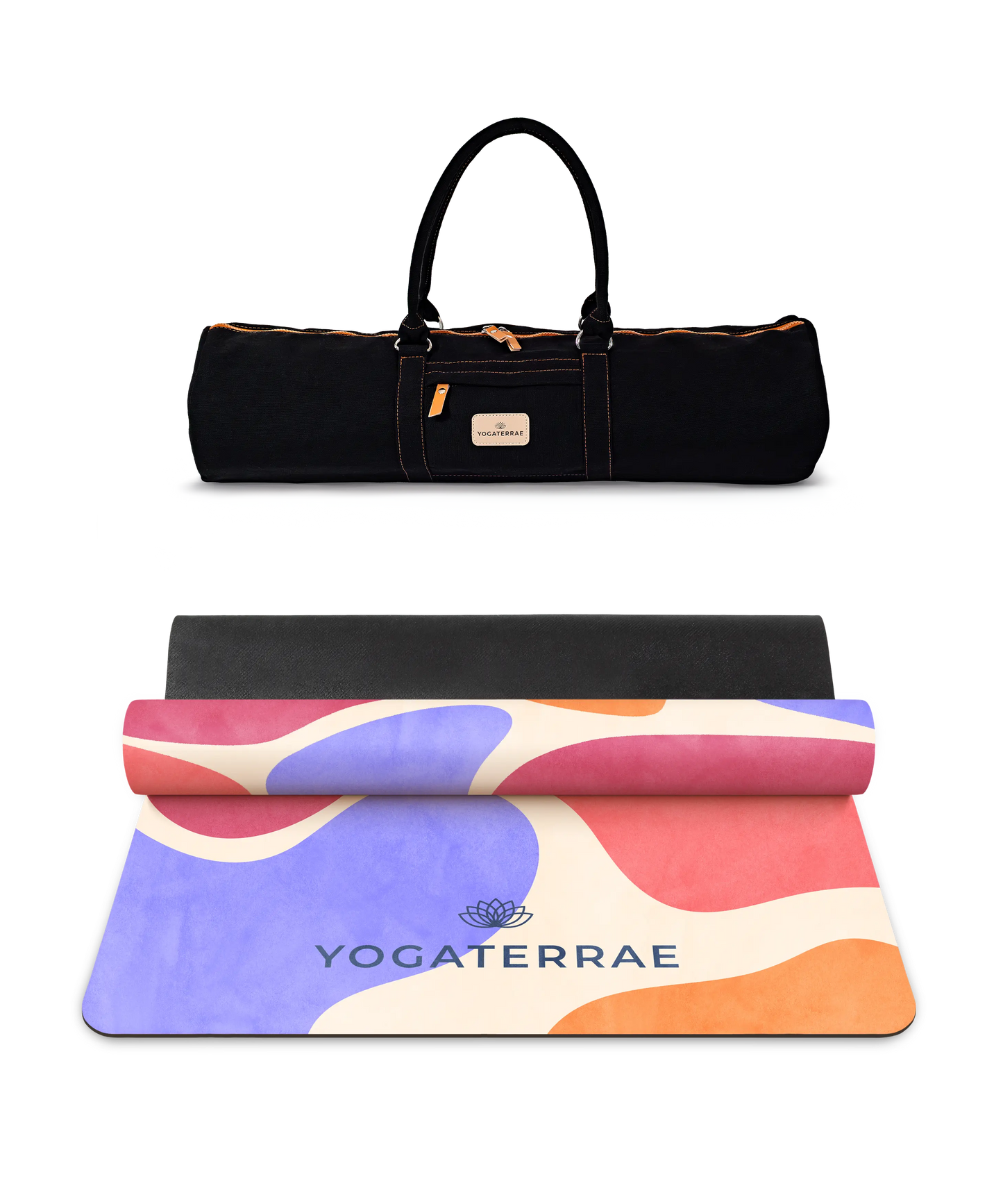 TAPIS DE YOGA CONFORT 3.5 MM ANTIDÉRAPANT MICROFIBRE MIAMI – NOMADE AVEC SAC