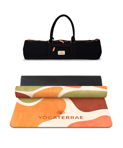 TAPIS DE YOGA CONFORT 3.5 MM ANTIDÉRAPANT MICROFIBRE MONTRÉAL– NOMADE AVEC SAC