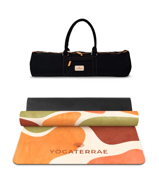 TAPIS DE YOGA CONFORT 3.5 MM ANTIDÉRAPANT MICROFIBRE MONTRÉAL– NOMADE AVEC SAC