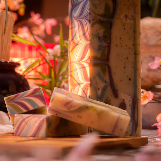 BARRE DE SAVON NATUREL N°38 TISANE (LAVANDE DOUBLE MENTHE)