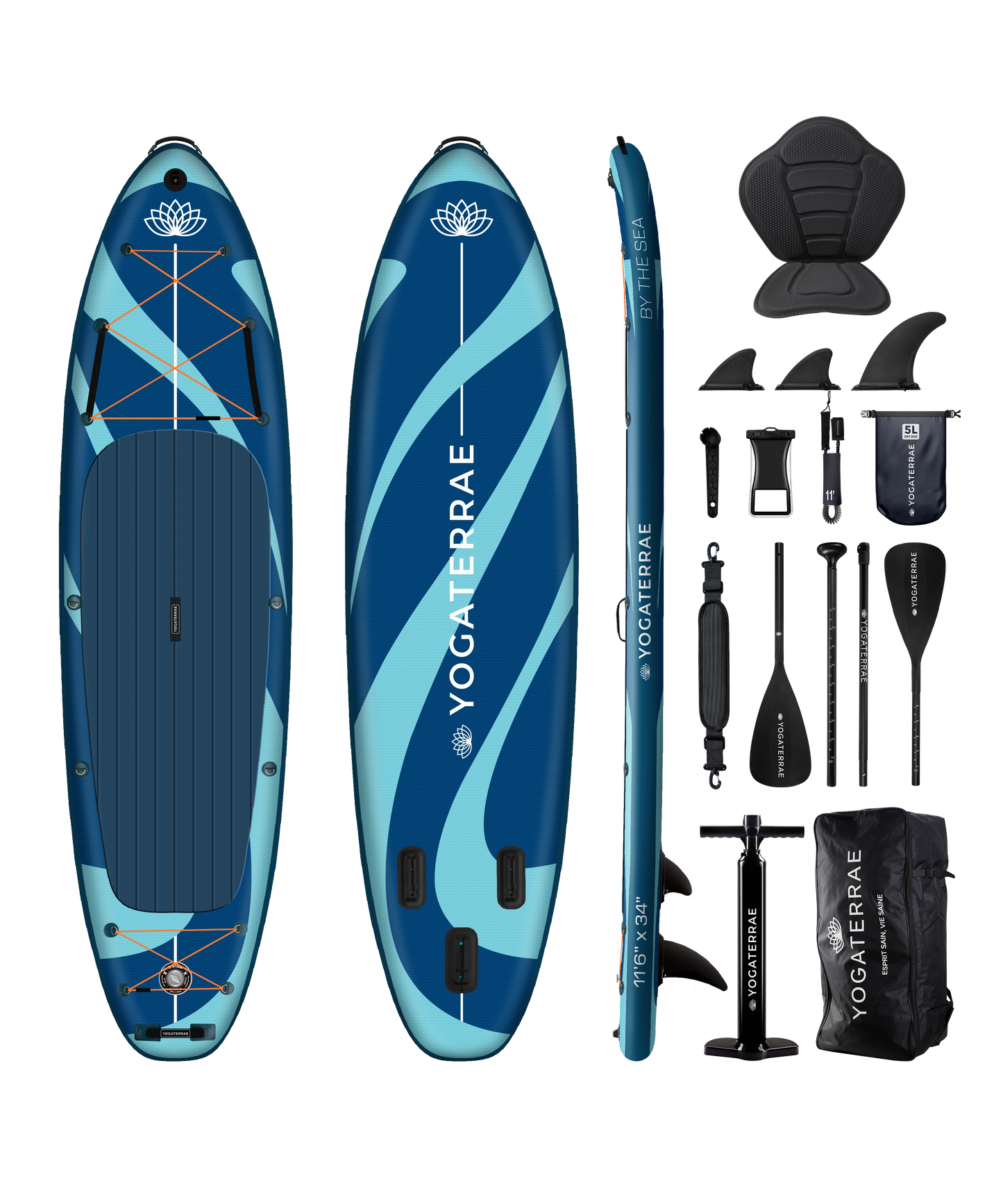 GONFIABILE STAND UP PADDLE YOGA 11'6'' - LAGUNA BLU