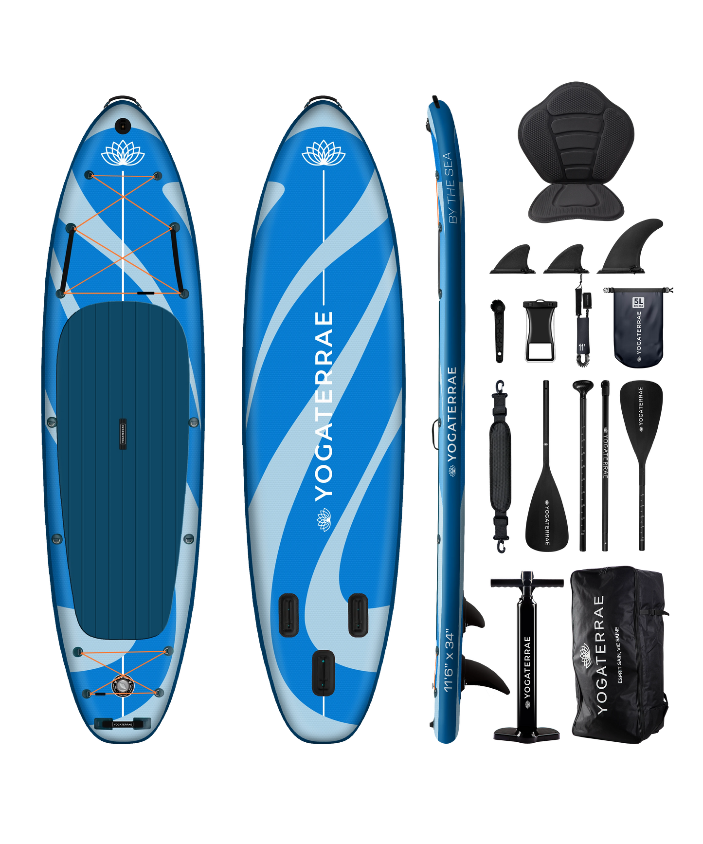 GONFIABILE STAND UP PADDLE YOGA 11'6'' - BLU CIELO