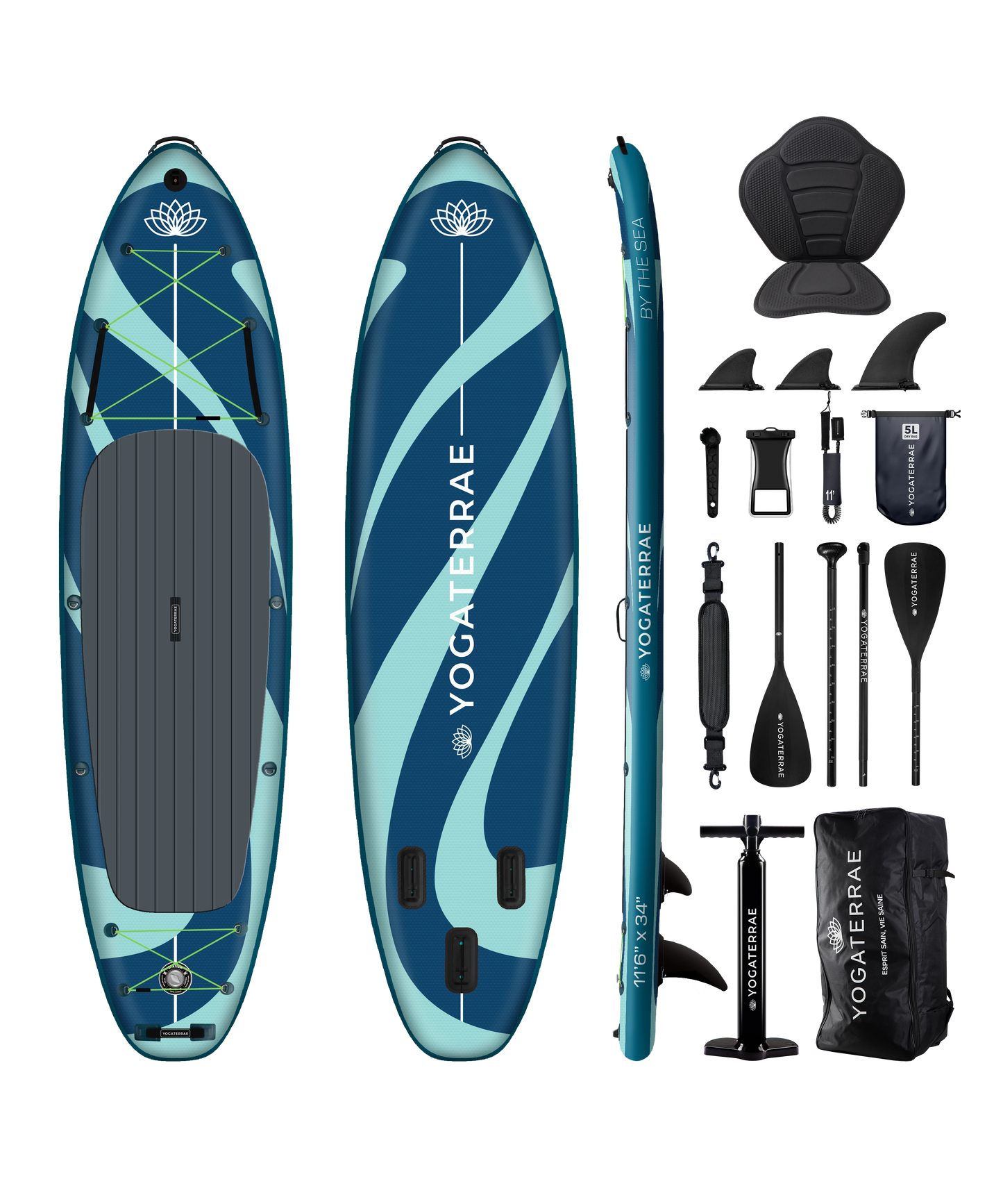 STAND UP PADDLE GONFLABLE YOGA 11'6'' – GREAT LAKES