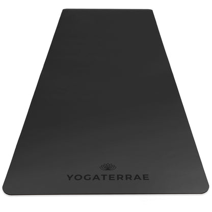TAPIS DE YOGA EXPERT NOIR EN PU-CAOUTCHOUC NATUREL