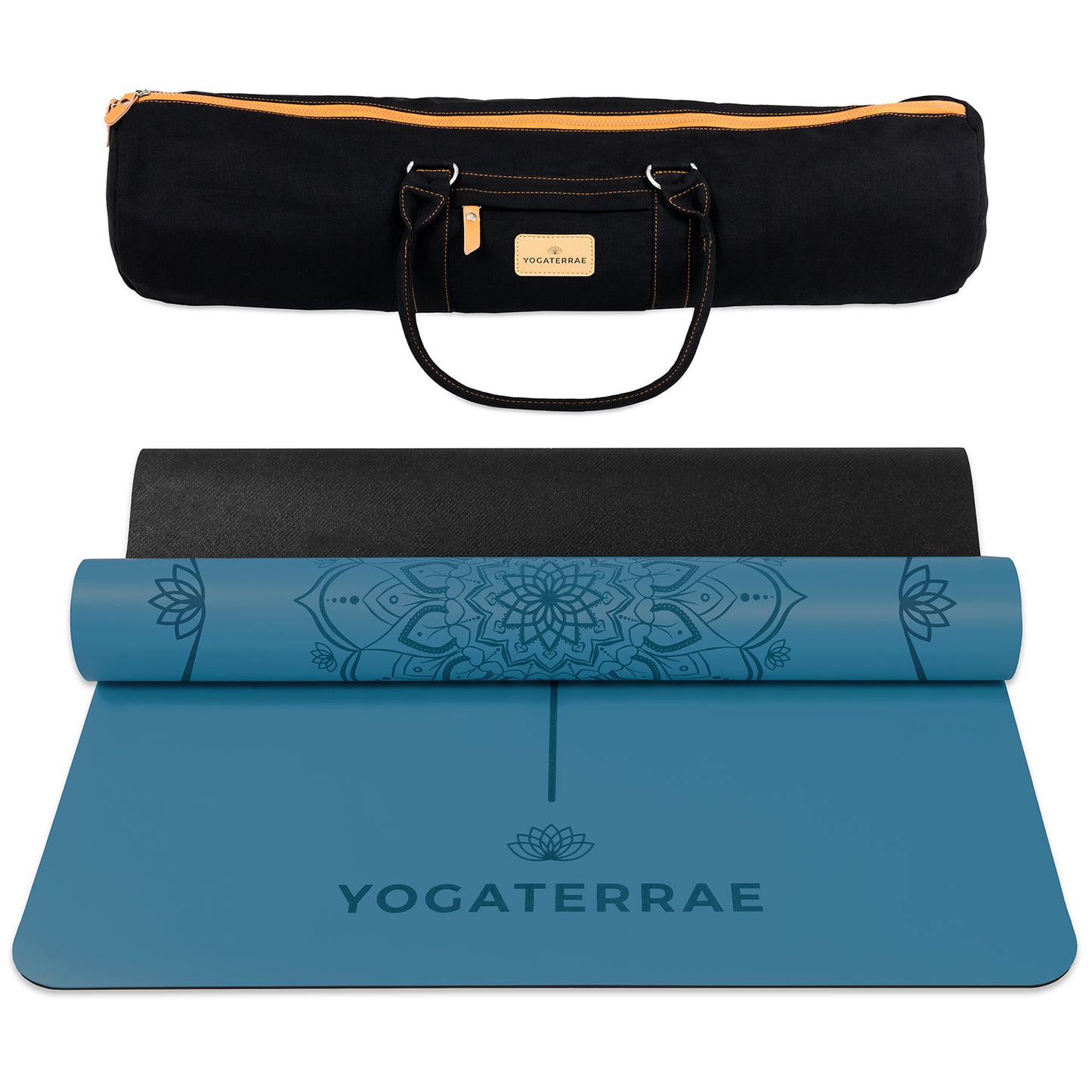 PACK YOGATERRAE BLEU POLAIRE : LE TAPIS + 5 ACCESSOIRES YOGA