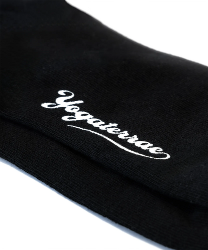 CHAUSSETTES FEMME BORDS ONDULÉS, NOIR