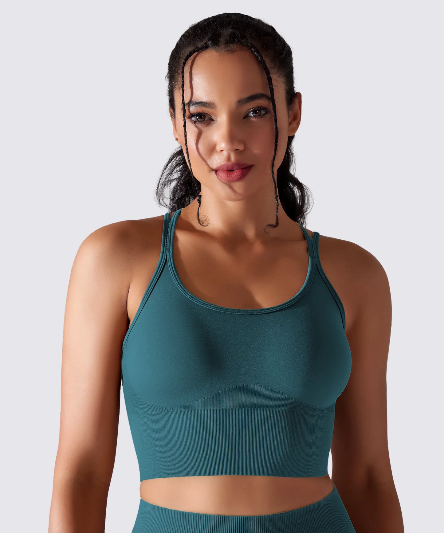 YOGA PILATES &amp; FITNESS SPORT-BH OPTIMALER HALT SMARAGDBLAU