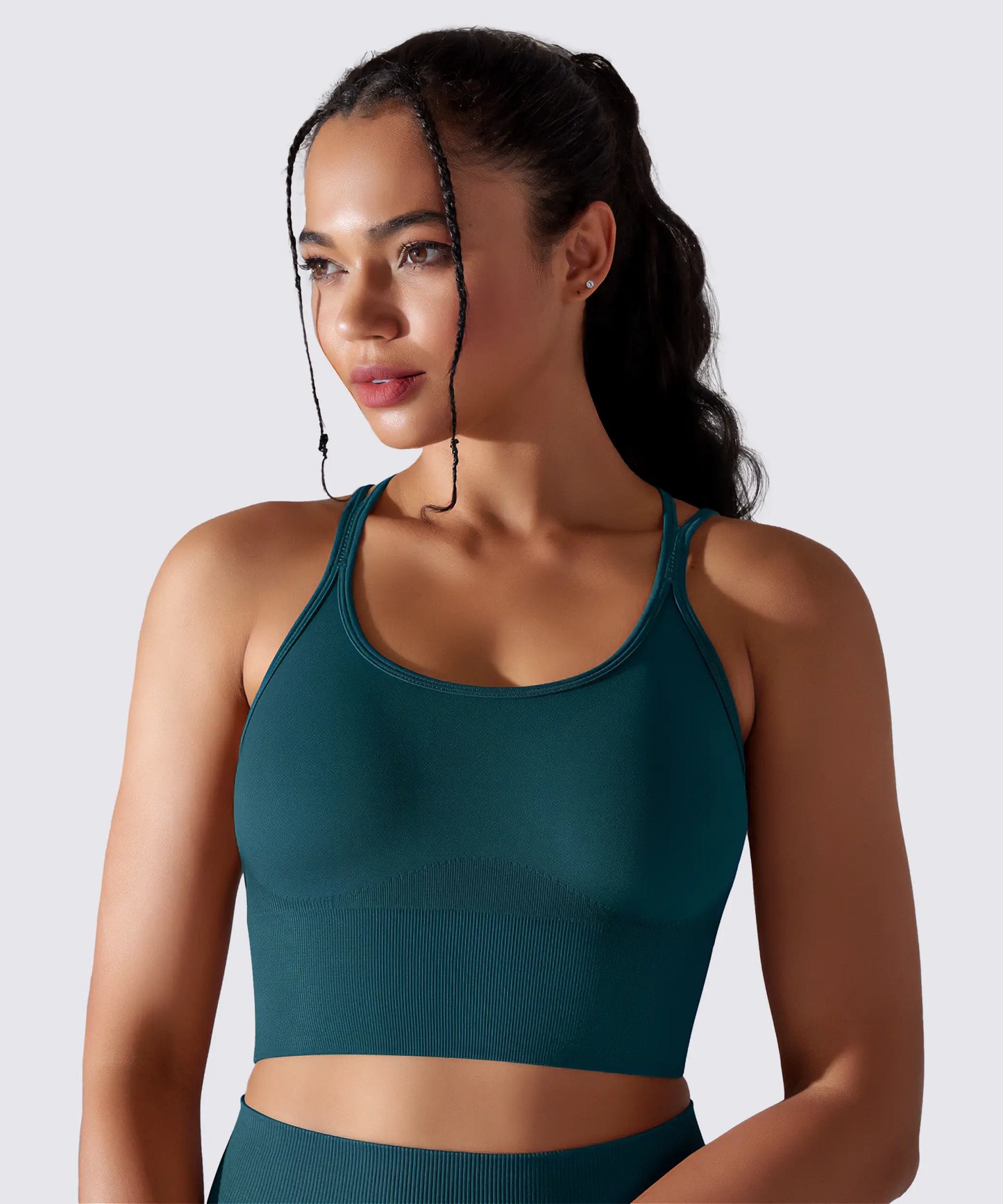 YOGA PILATES &amp; FITNESS SPORT-BH OPTIMALER HALT SMARAGDBLAU