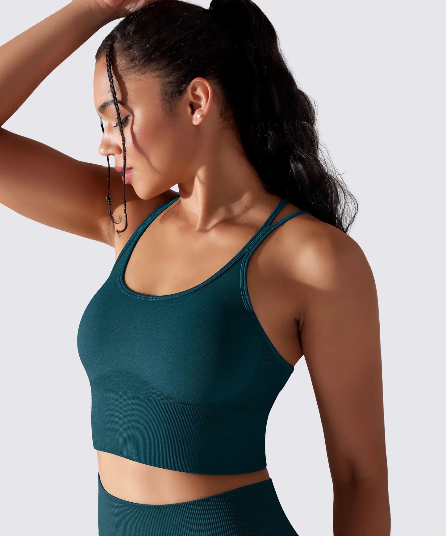 YOGA PILATES &amp; FITNESS SPORT-BH OPTIMALER HALT SMARAGDBLAU