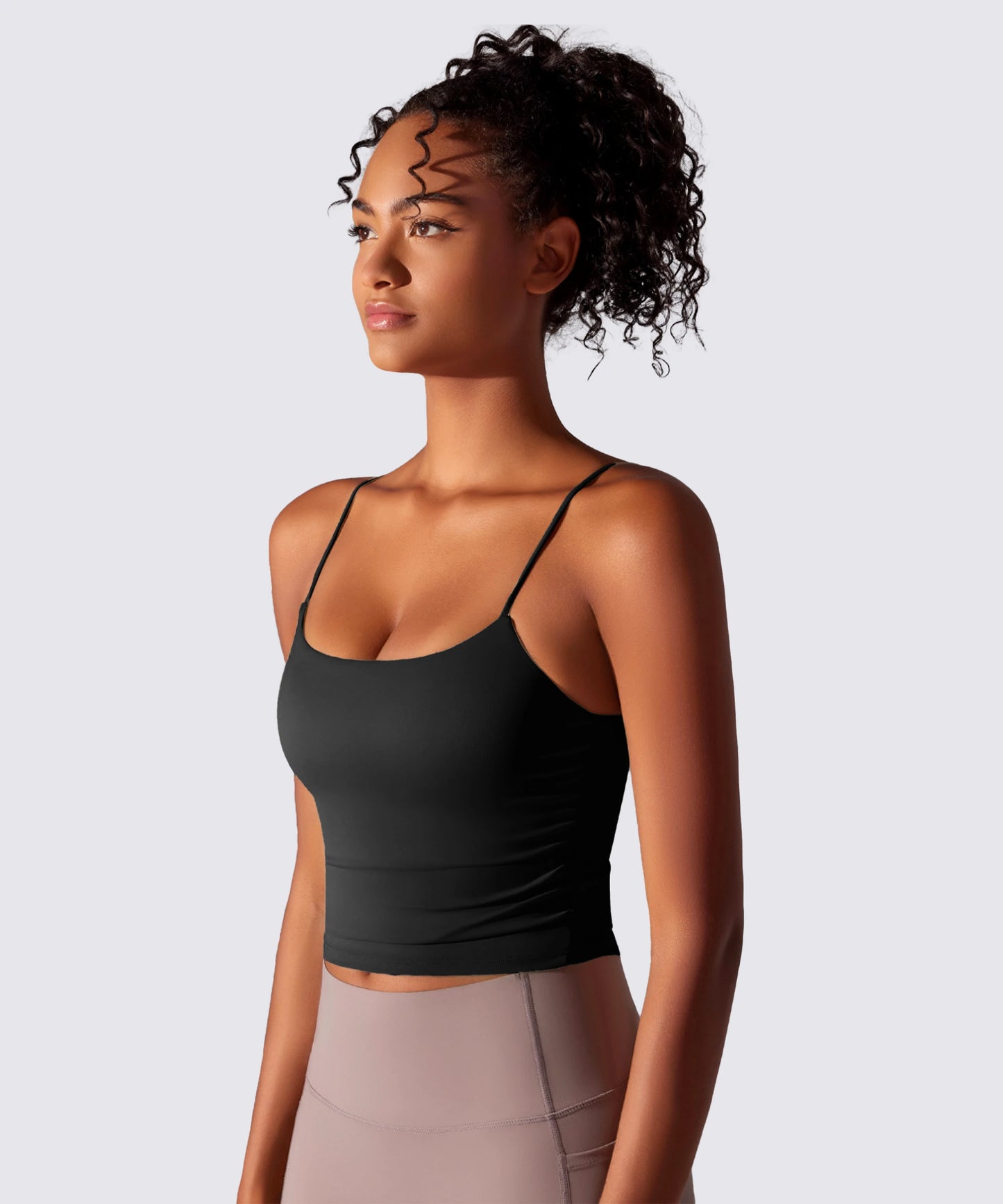 BRASSIÈRE DE SPORT NOIRE FINES BRETELLES MAINTIEN ET CONFORT