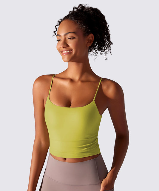 BRASSIÈRE DE SPORT OLIVE FINES BRETELLES MAINTIEN ET CONFORT