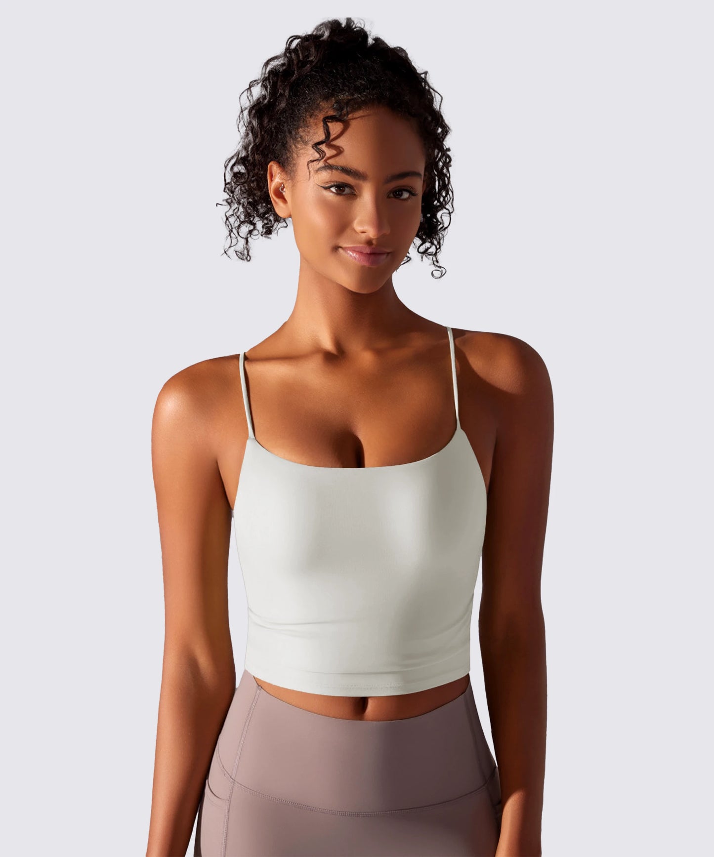 BRASSIÈRE DE SPORT BLANCHE FINES BRETELLES MAINTIEN ET CONFORT