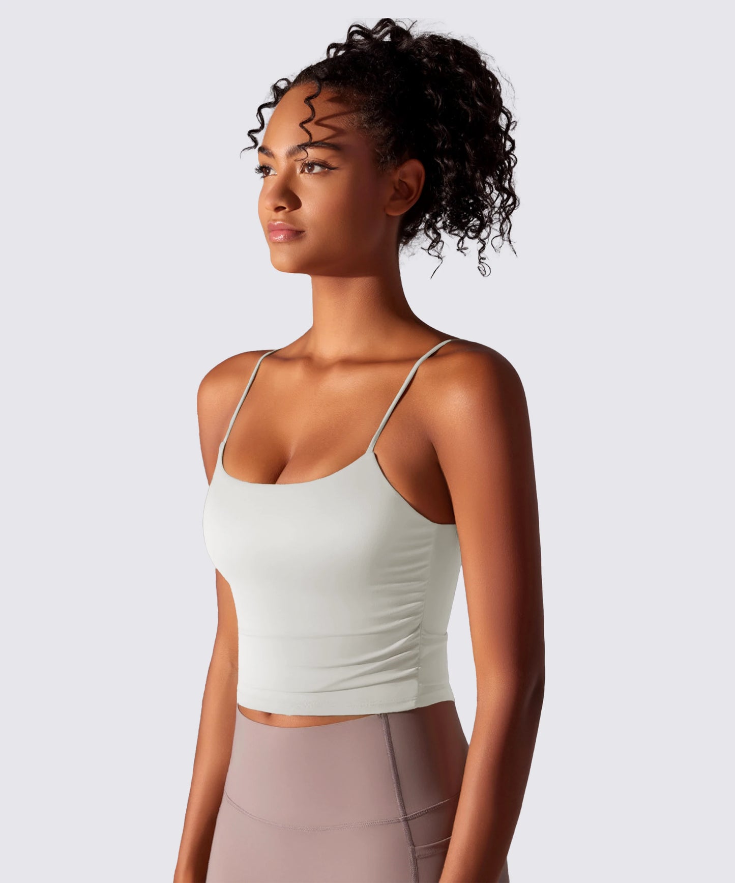 BRASSIÈRE DE SPORT BLANCHE FINES BRETELLES MAINTIEN ET CONFORT